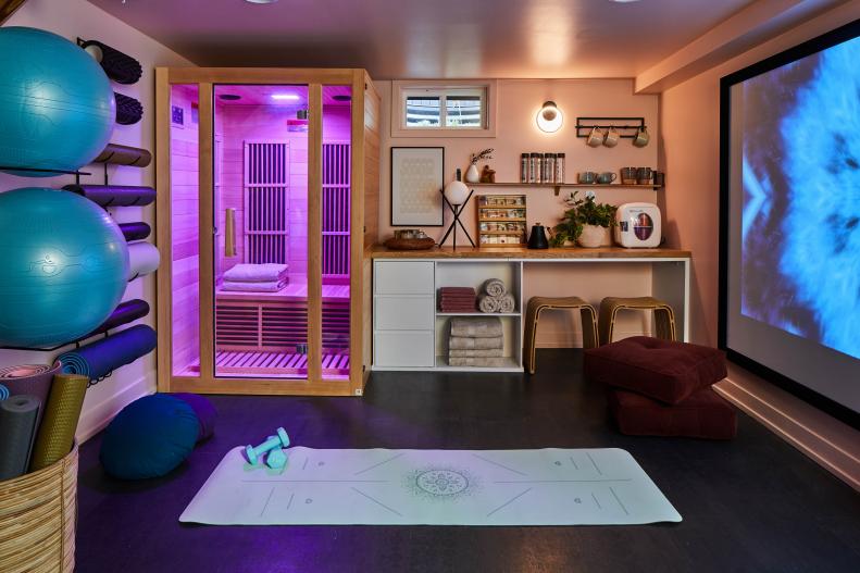 Gym and Wellness Space Pictures From HGTV Urban Oasis 2024 HGTV Urban