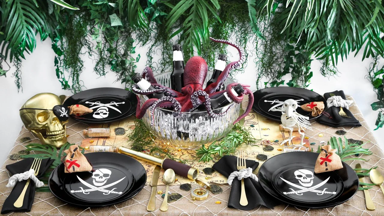 Pirate-Themed Party Table Decor | Halloween + Birthday Party Ideas | HGTV, image size:1280x720