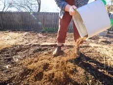 Mill Grounds Being Added to Garden Soil