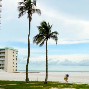 Exterior shot of beach from Estero Condo, as seen on Cheap A$$ Dream Houses, Season 1.