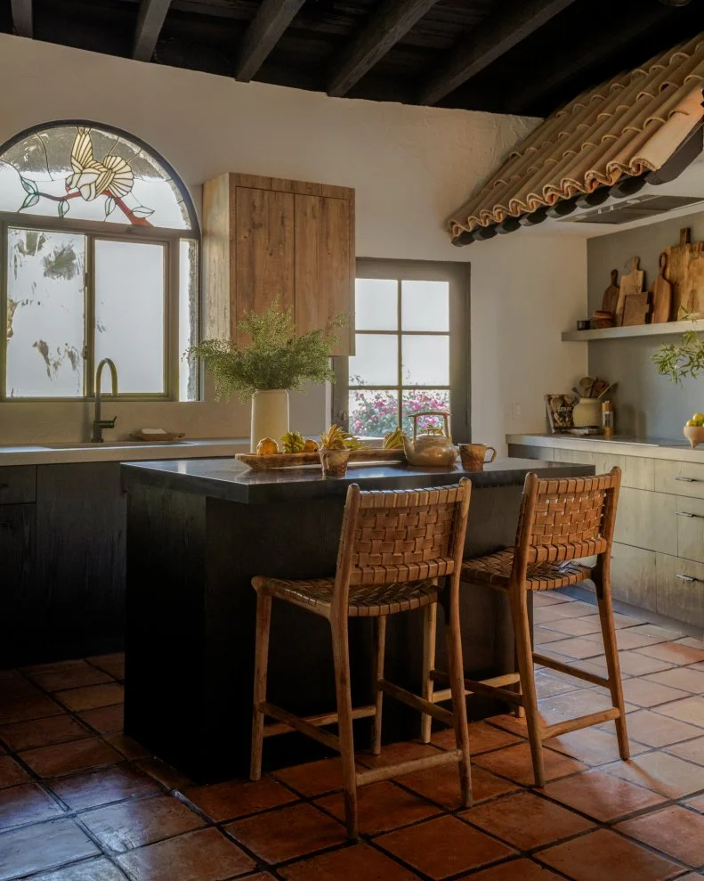 Bobby Berk's desert oasis, called Casa Tierra, features natural textures and colors inspired by its surroundings.