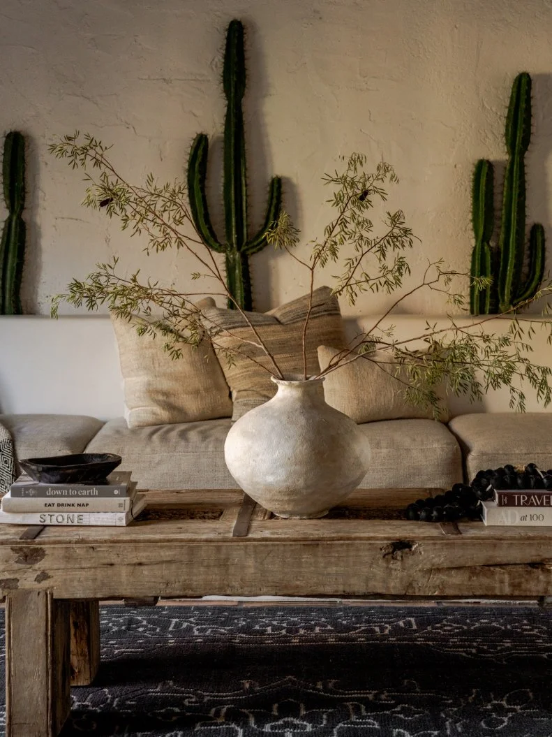 Bobby Berk's desert oasis, called Casa Tierra, features natural textures and colors inspired by its surroundings.