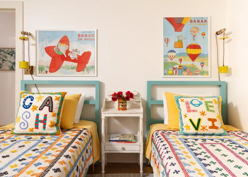 Multicolored Kids Room With Quilts