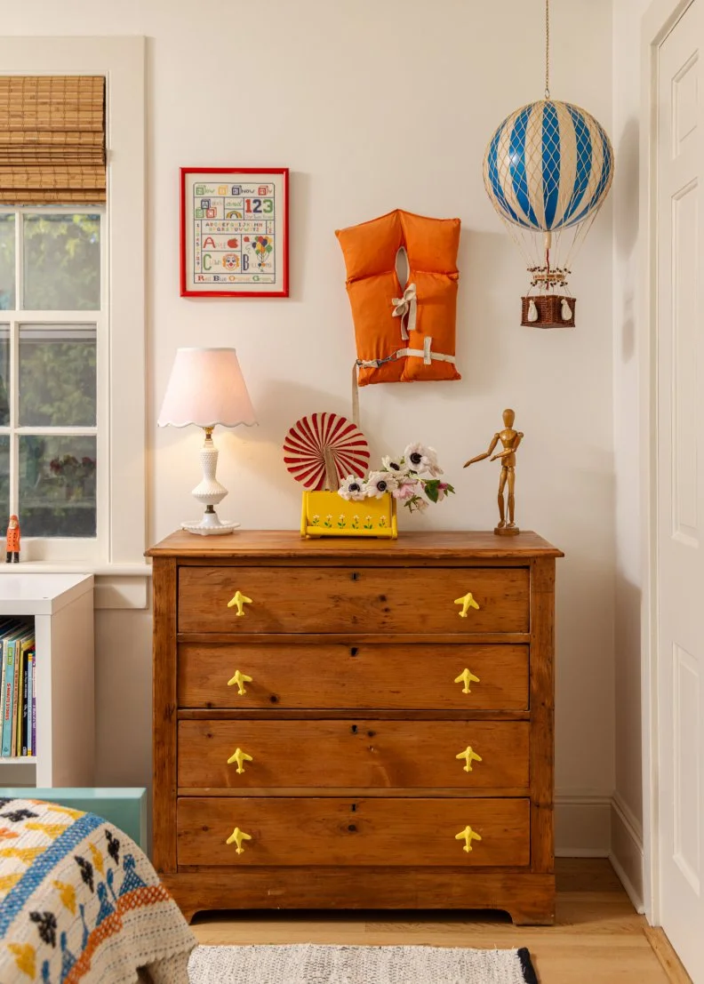 Multicolored Bedroom With Life Vest