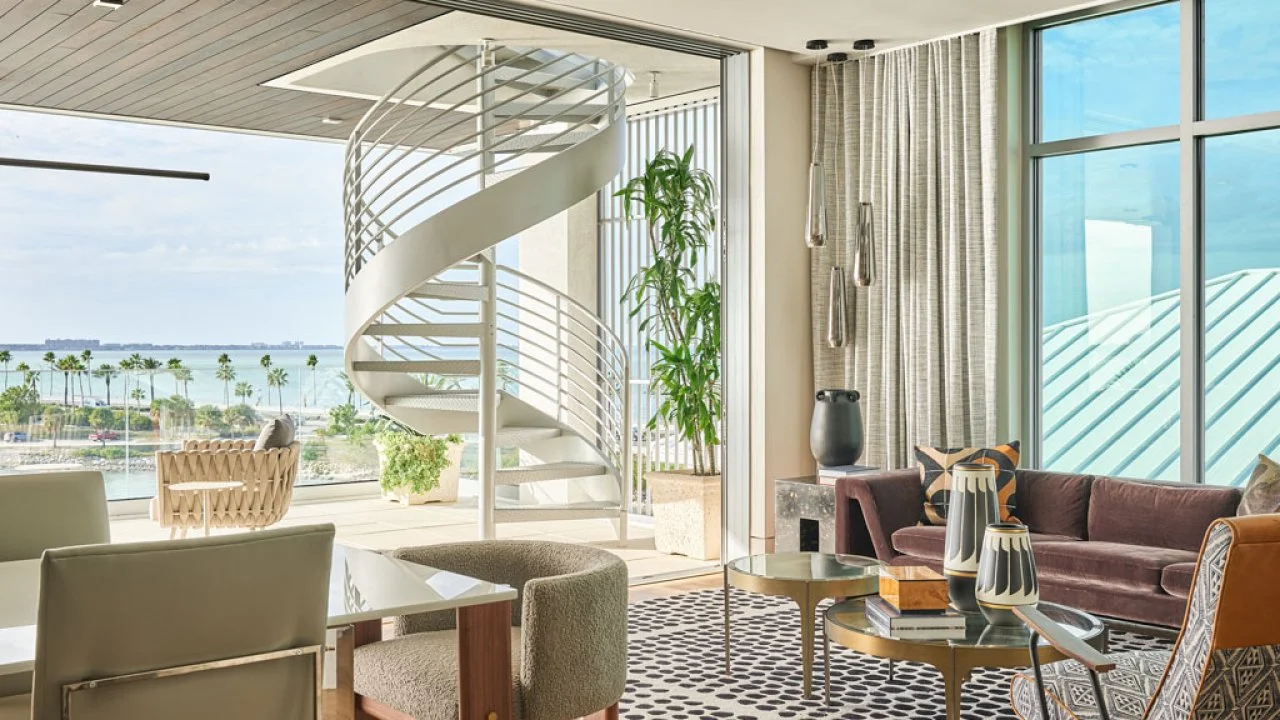 Sophisticated and Artsy Sarasota Oceanfront Penthouse | HGTV