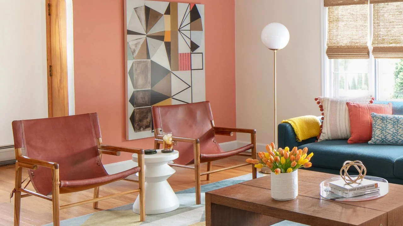 Living Room With Orange Walls: Bold Ideas to Brighten Your Space