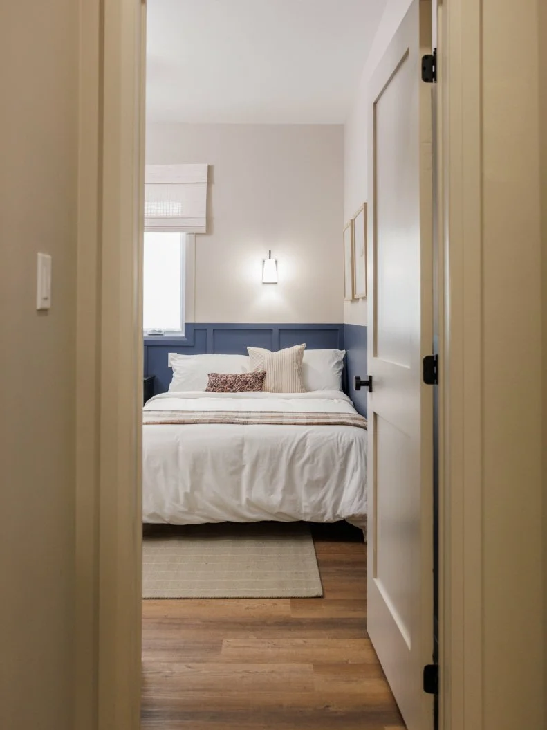Hollie and Graham bedroom #1, as seen on Renovation Resort, Season 2.
