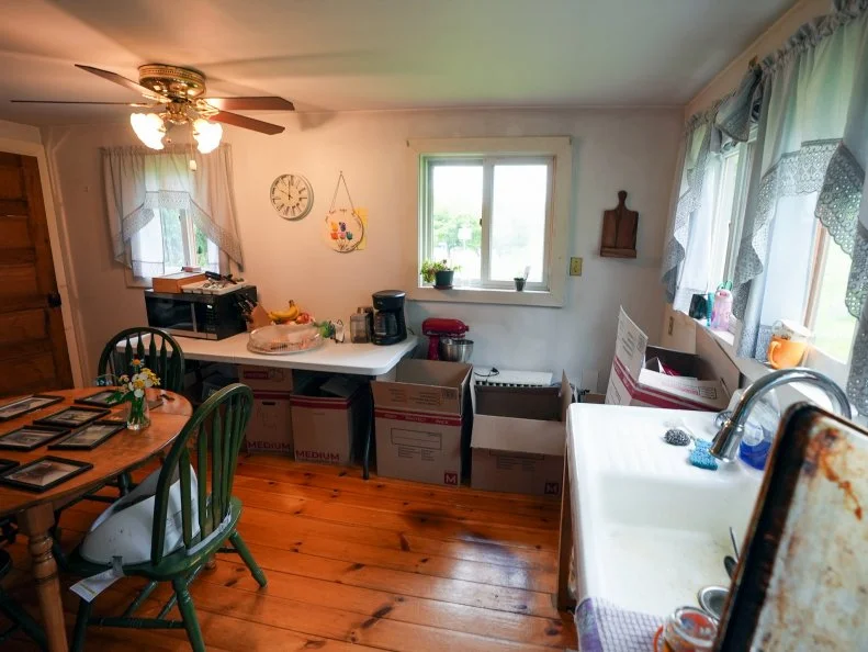 Kitchen of Gables Over the Graveyard home, as seen on Scariest House in America, Season 2.