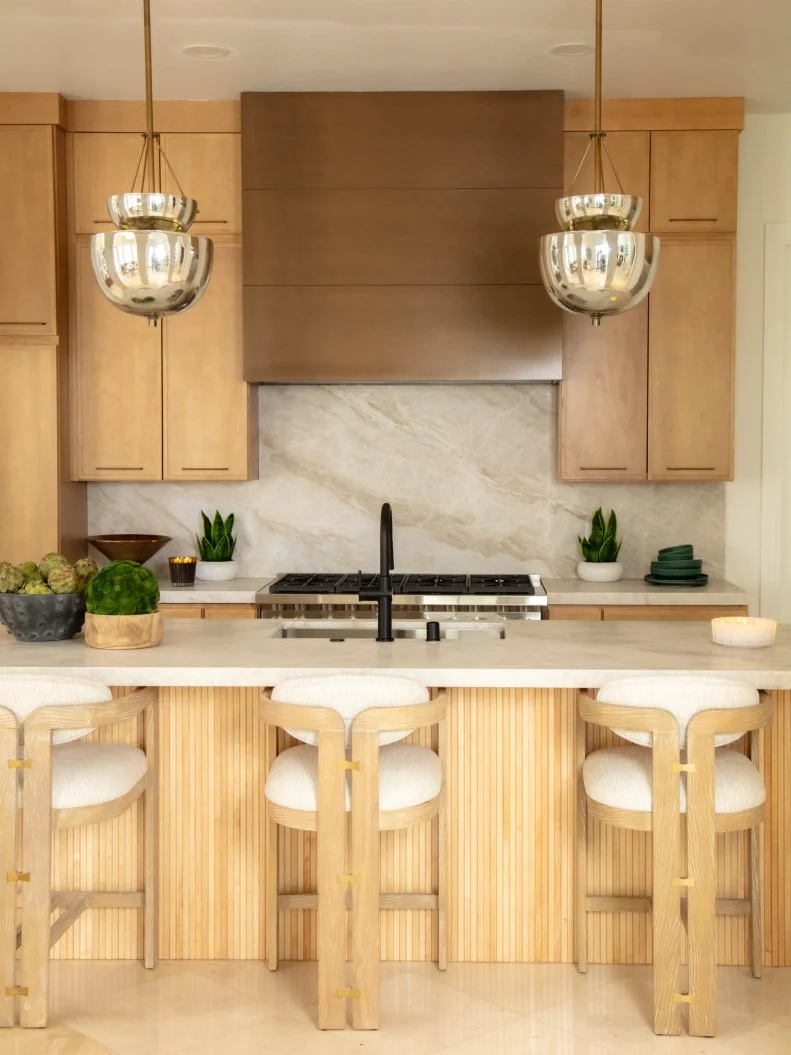 Host Alison Victoria stops by a construction site to solve a problem with a wayside cabinet installation inside the  Paul and Jean home, as seen on Sin City Rehab, Season 1.