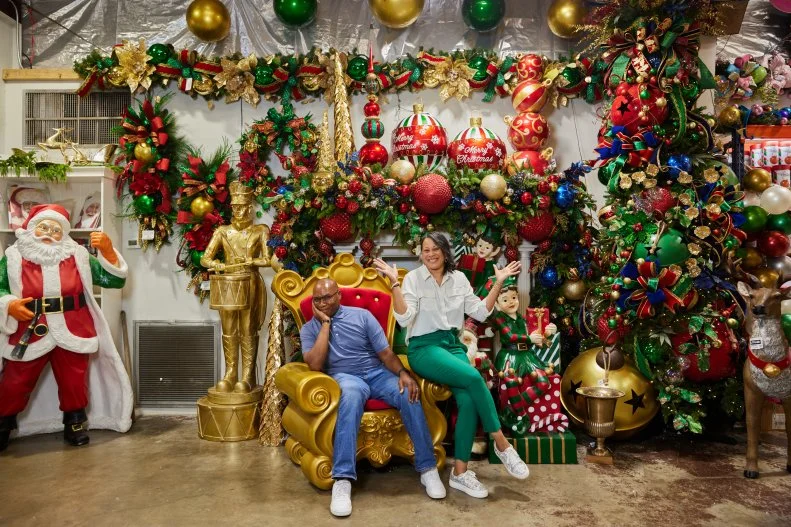 Ricardo and Kandace at Craftex, as seen on Holiday Hoarders, Season 1.