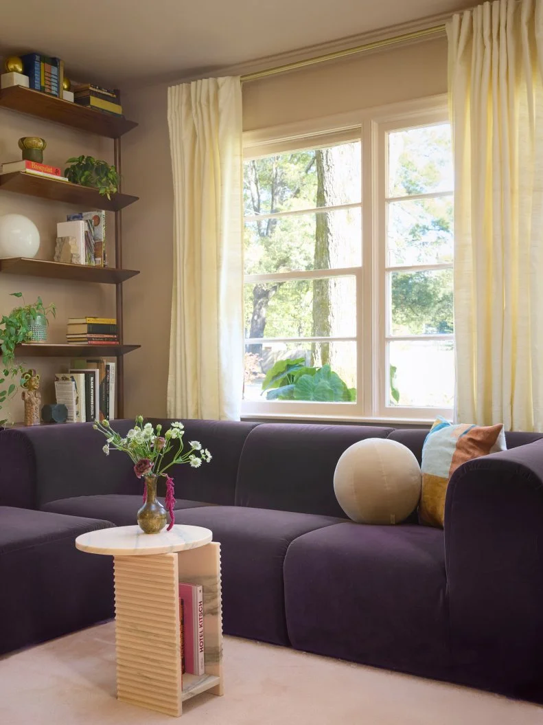 Neutral Midcentury Modern Living Room With Parisian Style