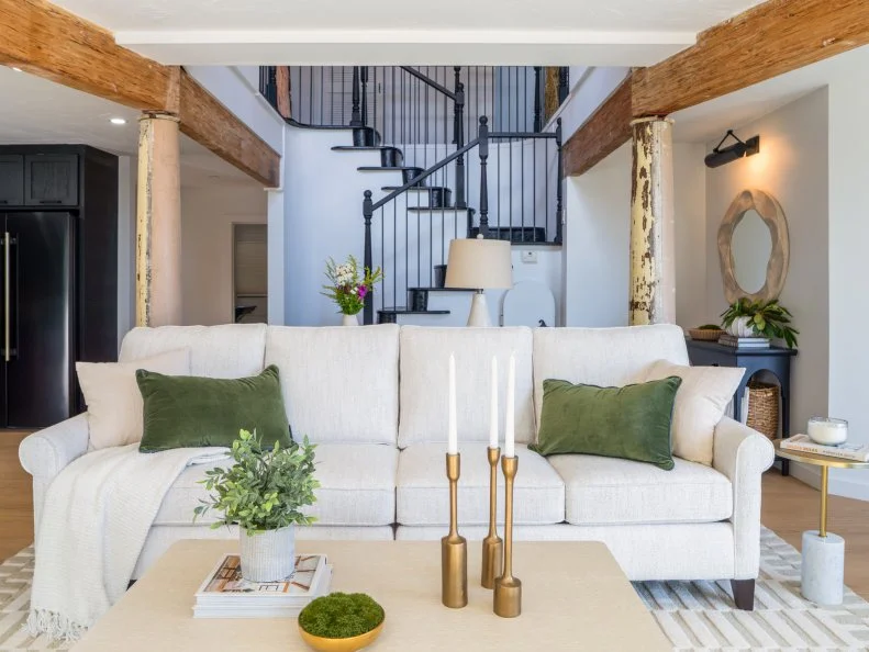 After, the living room, as seen on Ugliest House in America Season 7.