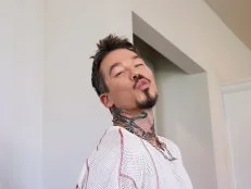 Host David Bromstad poses for a picture inside of House 3, Finley Creek, Hero, as seen on My Lottery Dream Home, Season 18., as seen on My Lottery Dream Home, Season 18.