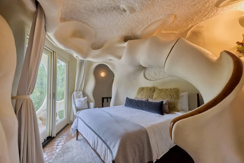 Master Bedroom of The Bloomhouse as seen on Wild Vacation Rentals, Season 1.
