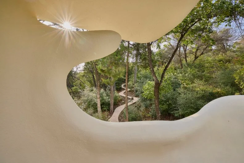 Exterior of The Bloomhouse as seen on Wild Vacation Rentals, Season 1.