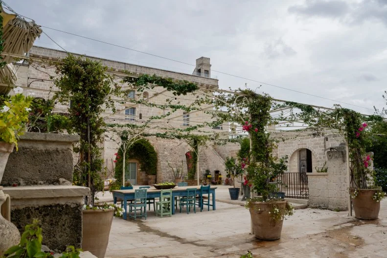 Courtyard of the villa, as seen on Ciao House, Season 2.