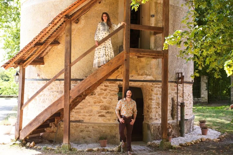 IAN AND DAPHNE SEEN INSIDE, AND AROUND, THEIR CHATEAU DE LESIGNY UPON THE FINISH OF SEASON 2, CHATEAU IMPOSSIBLE.
