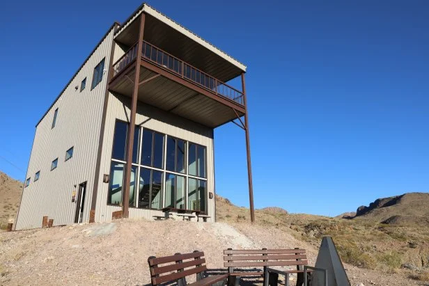 Building exterior at the Infinite Skies house, as seen on Zillow Gone Wild, Season 3.