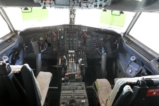 Pilot's seat at the Infinite Skies house, as seen on Zillow Gone Wild, Season 3.