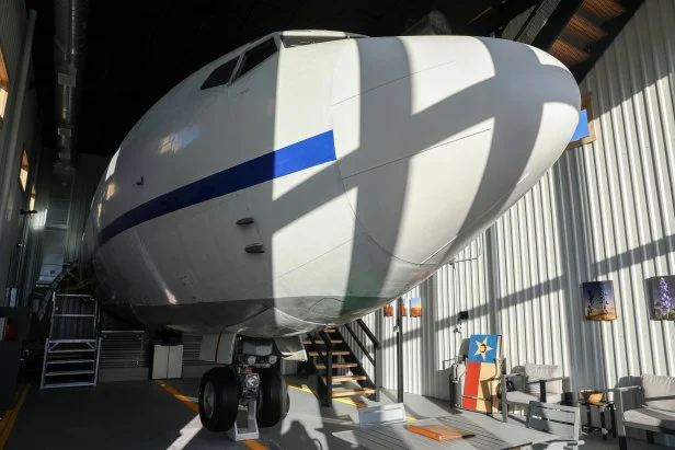 The plane at the Infinite Skies house, as seen on Zillow Gone Wild, Season 3.