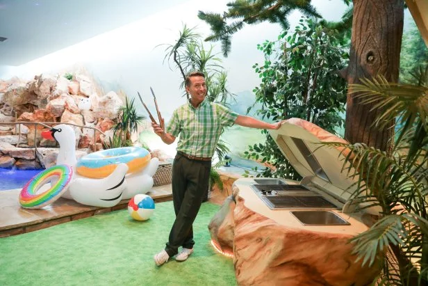 Host Jack McBrayer Grilling at the Best Kept Secret house, as seen on Zillow Gone Wild, Season 3.