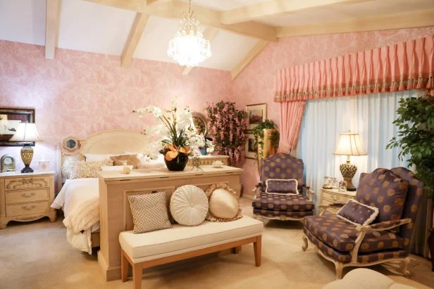 Pink Bedroom at the Best Kept Secret house, as seen on Zillow Gone Wild, Season 3.
