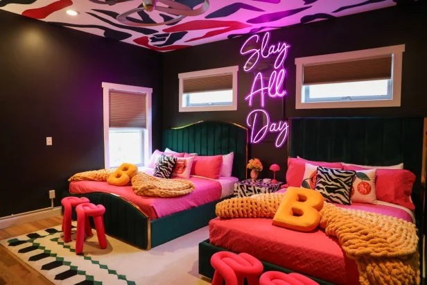 Guest Room at the Bachelorette Pad, as seen on Zillow Gone Wild, Season 3.