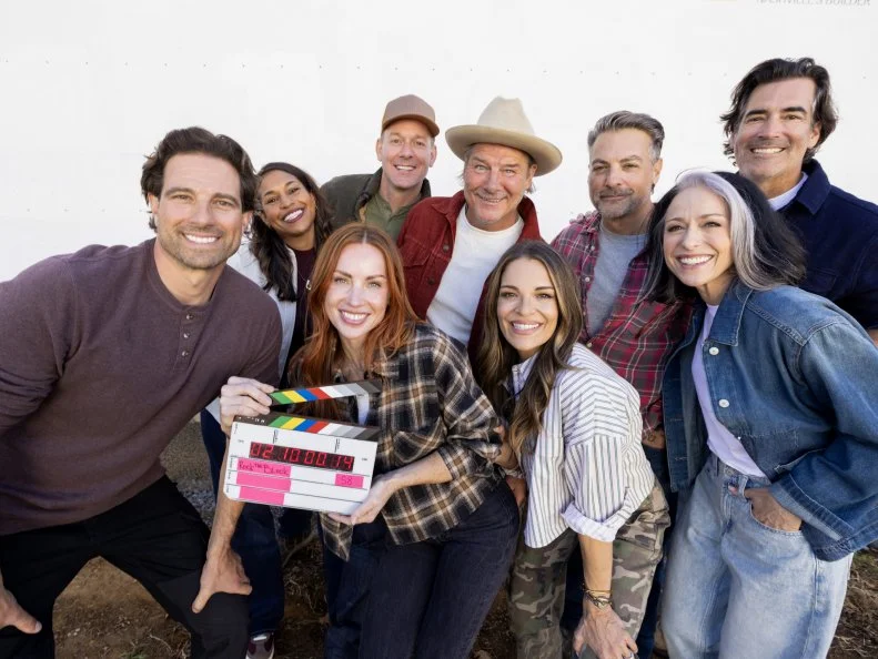 Rock the Block cast pose for a group shot, Brian and Mika Kleinschmidt, Scott McGillivray, Mina Starsiak-Hawk, Ty Pennington, Sabrina Soto, Anthony Carrino, Page Davis and Carter Oosterhouse,as seen on Rock the Block, Season 8. 