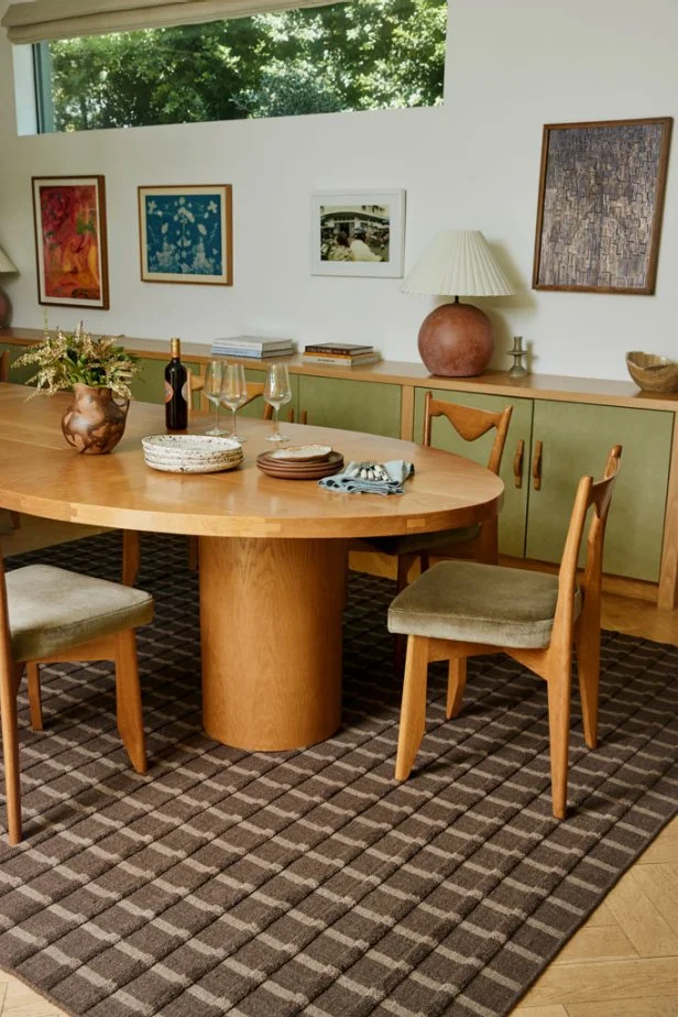 260903WOOL, 81, Dining Room, RAINIER BROWN & TAN, WOL