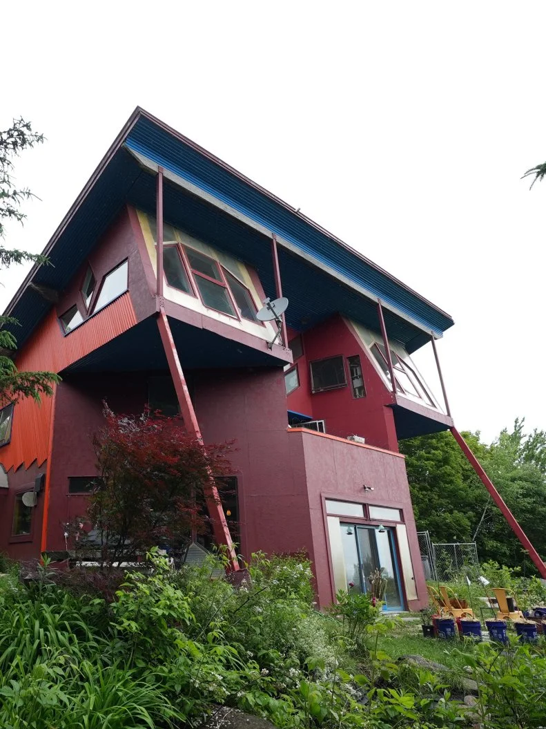 Exterior of Mishmosh Hodgepodge house, as seen on Ugliest House In America, Season 7.