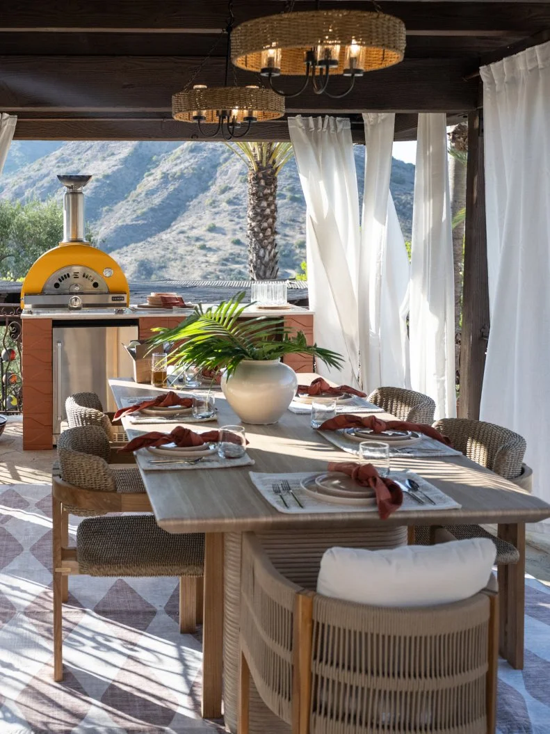 After of Poolside Oasis area, as seen on Bachelor Mansion Takeover, Season 1.