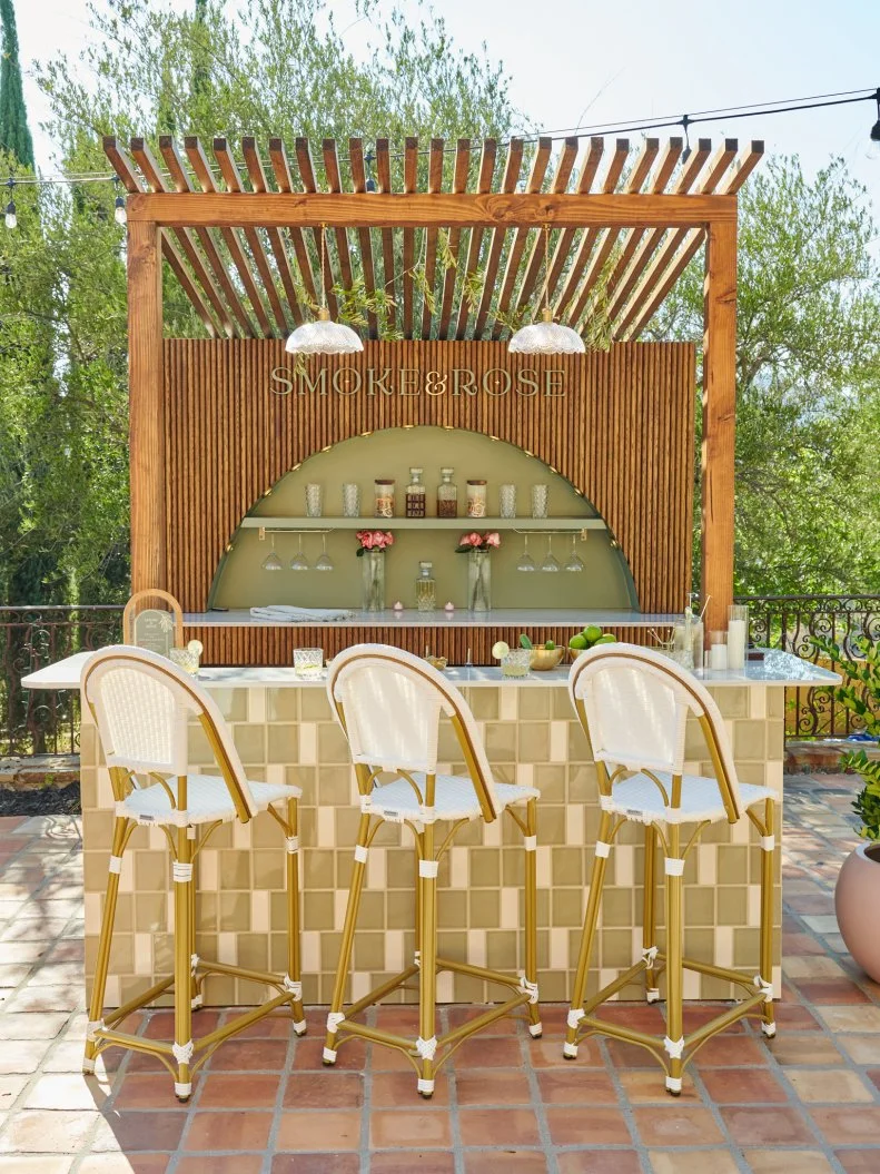 Beauty shot of Tammy Ly's bar Smoke and Rose, as seen on Bachelor Mansion Takeover Season 1.