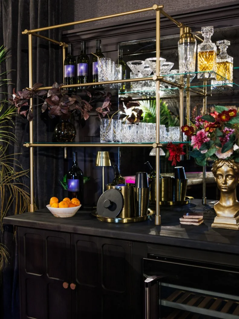 After of Team Taniya Nayak and Drew Lachey's Speakeasy - Den, as seen on Rock the Block, Season 7.