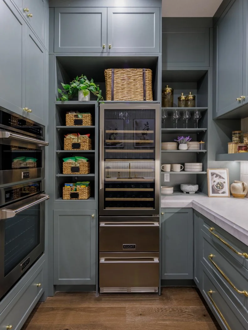 After of Team Mina Starsiak Hawk and Vernon Davis' Kitchen - Pantry, as seen on Rock the Block, Season 7.