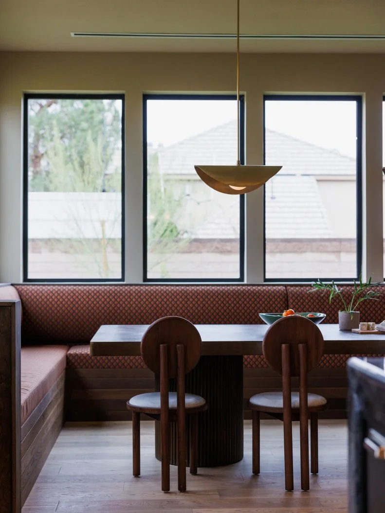 After of Team Kim Wolfe and Chelsea Meissner's Dining Room, as seen on Rock the Block, Season 7.