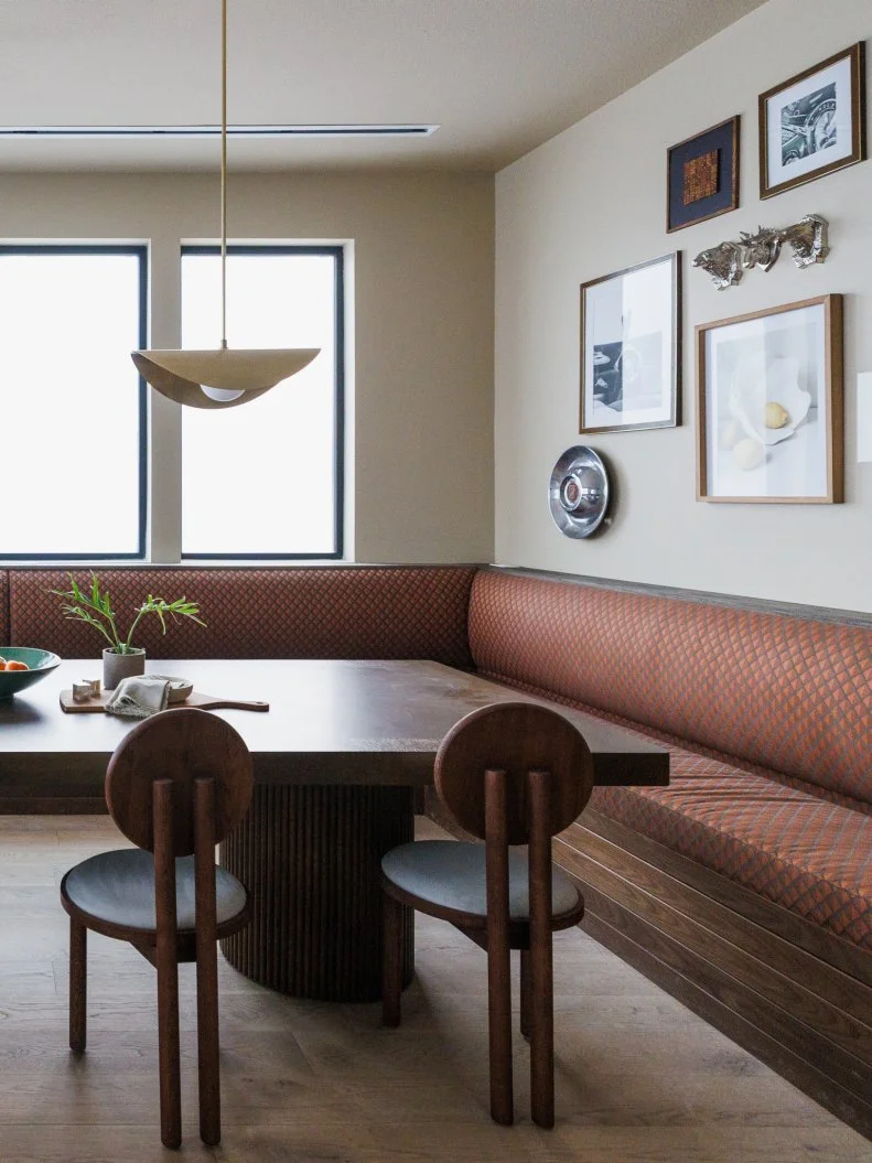 After of Team Kim Wolfe and Chelsea Meissner's dining room, as seen on Rock the Block, Season 7.