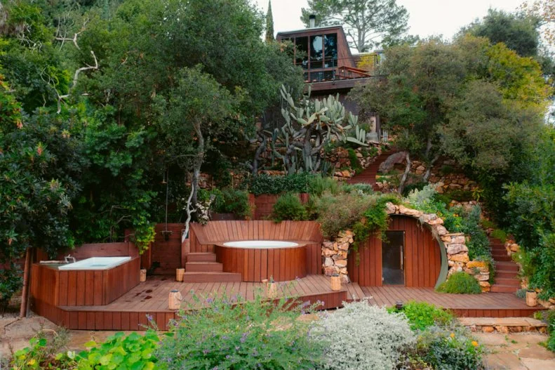 Deck With Hot Tub and Sauna
