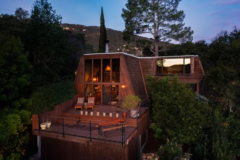Cabin and Deck at Night