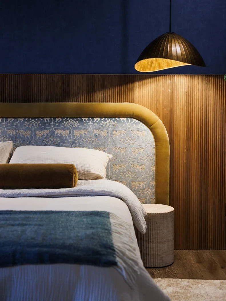 After of Team Taniya Nayak and Drew Lachey's Primary Suite - Bedroom, as seen on Rock the Block, Season 7.