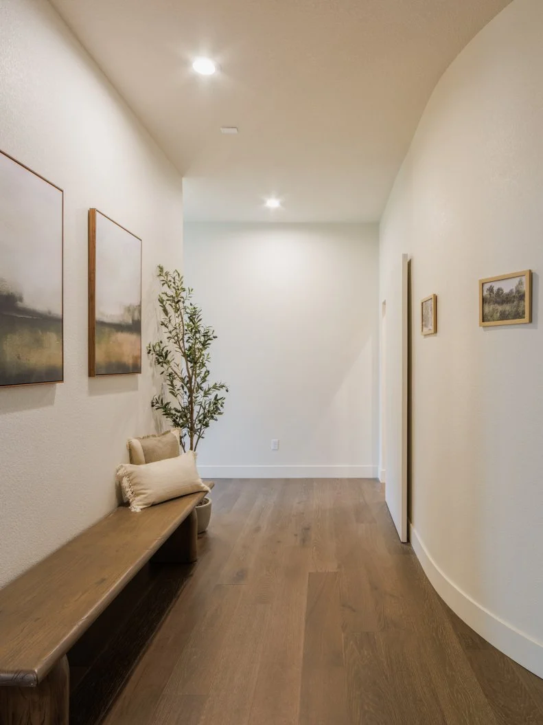 After of Team Mina Starsiak Hawk and Vernon Davis' Primary Suite - Bedroom, as seen on Rock the Block, Season 7.