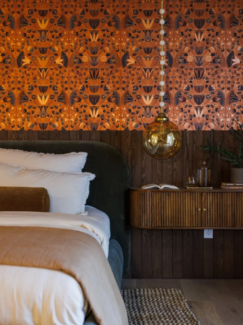 After of Team Kim Wolfe and Chelsea Meissner's Primary Suite - Bedroom, as seen on Rock the Block, Season 7.