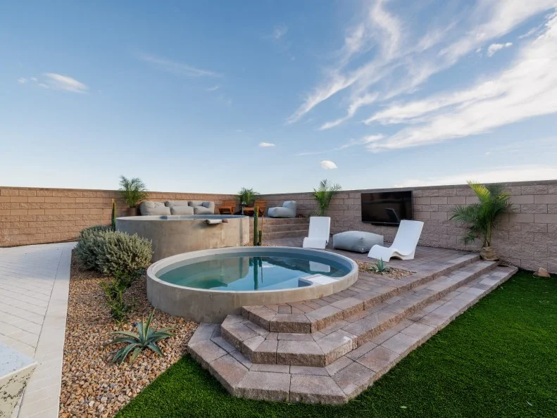 After of Team Mina Starsiak Hawk and Vernon Davis' Backyard, as seen on Rock the Block, Season 7.