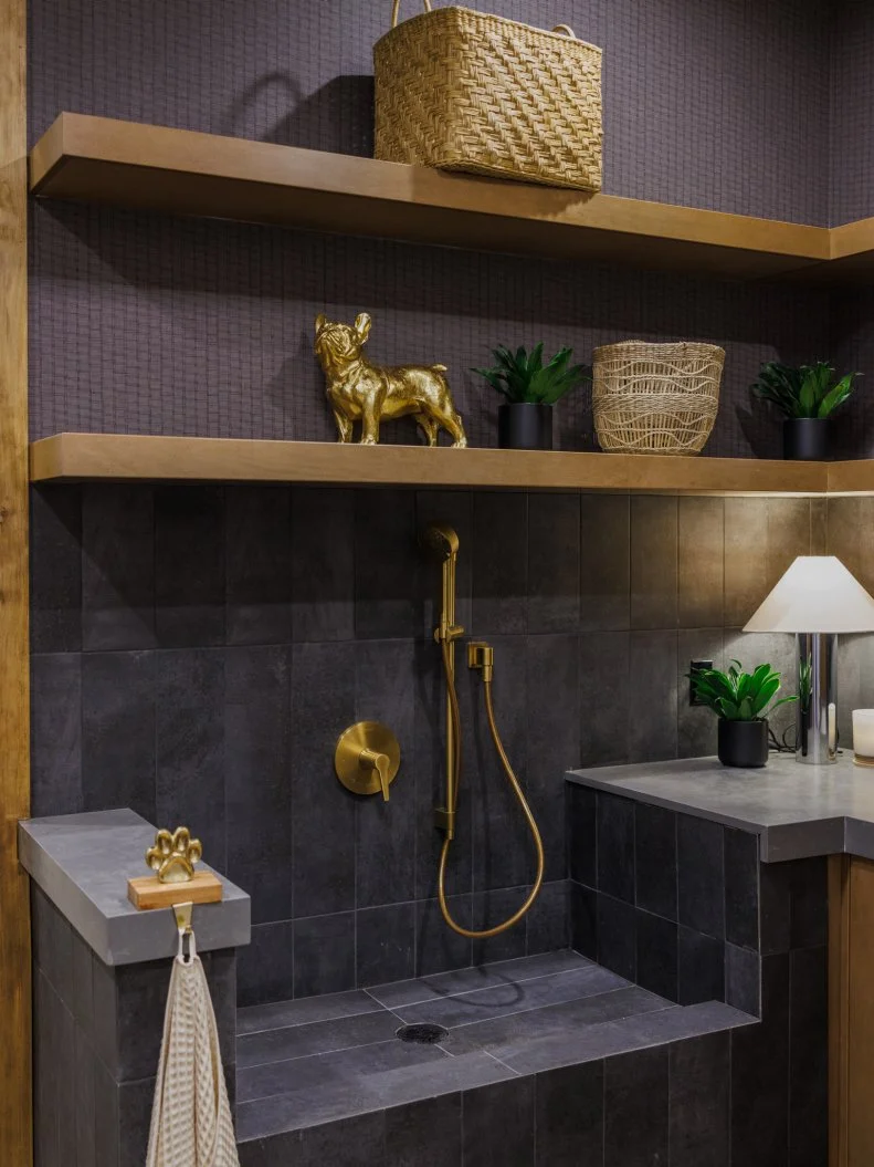 After of Team Taniya Nayak and Drew Lachey's Laundry Room, as seen on Rock the Block, Season 7.