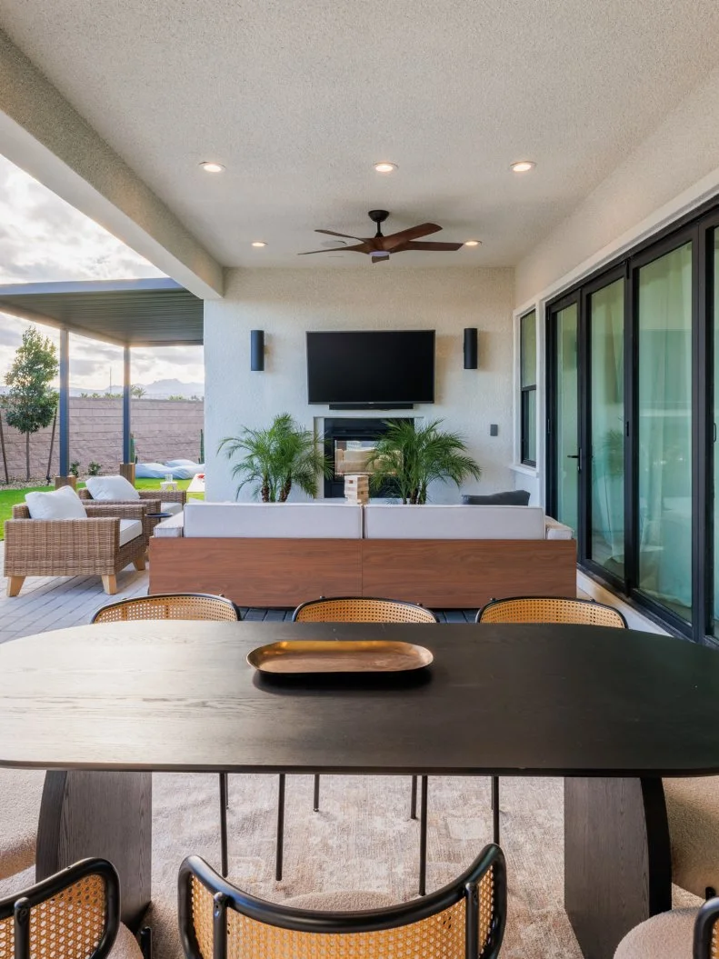 After of Team Mina Starsiak Hawk and Vernon Davis' Backyard - loggia, as seen on Rock the Block, Season 7.