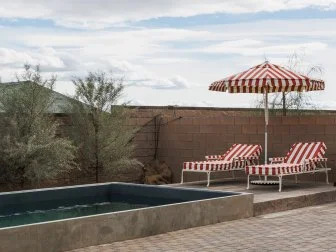 After of Team Team Kim Wolfe and Chelsea Meissner's Backyard, as seen on Rock the Block, Season 7.
