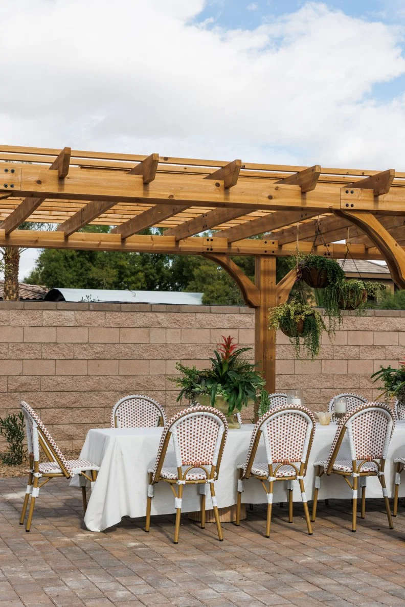 After of Team Team Kim Wolfe and Chelsea Meissner's Backyard, as seen on Rock the Block, Season 7.