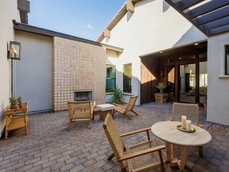 After of Team Kim Wolfe and Chelsea Meissner's Courtyard, as seen on Rock the Block, Season 7.