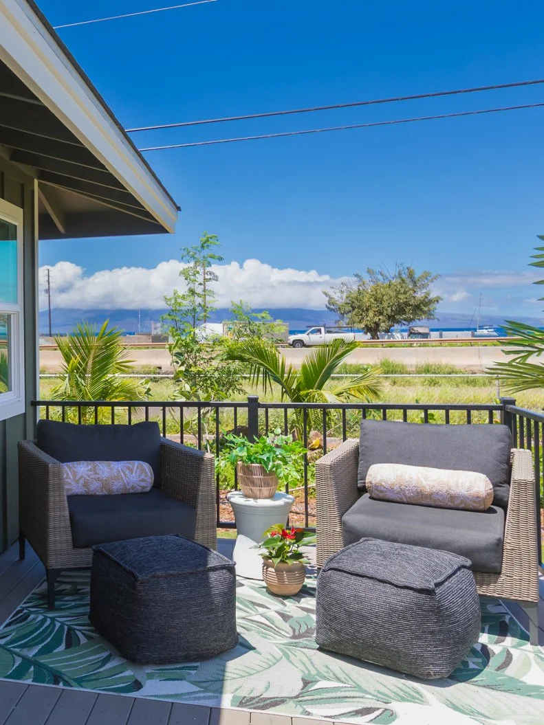 Exterior of the finished Lahaina House, as seen on Renovation Aloha, Season 3