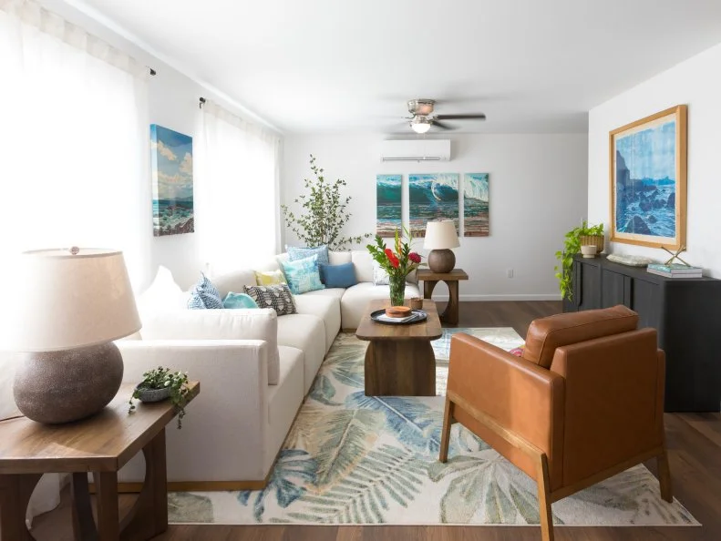 Interior of the finished Lahaina House, as seen on Renovation Aloha, Season 3