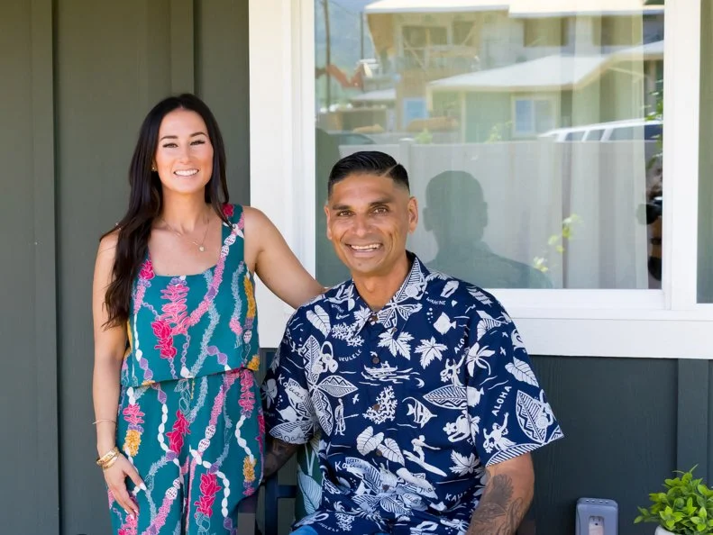 Tristan and Kamohai Kalama, as seen on Renovation Aloha, Season 3